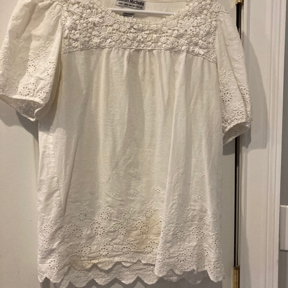 this super cute vintage white blouse